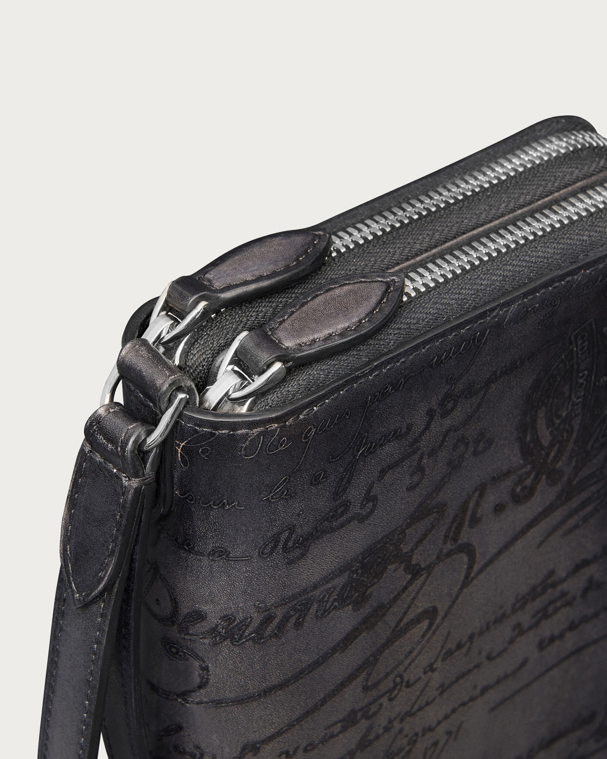 Tali Maxi Zipped Pouch, Nero Grigio, hi-res