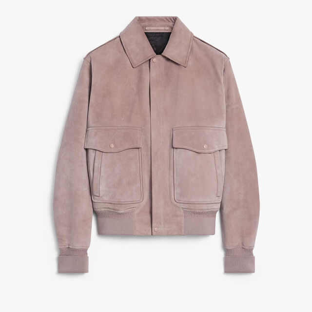 Suede Flight Jacket, ANTIQUE ROSE, hi-res 1
