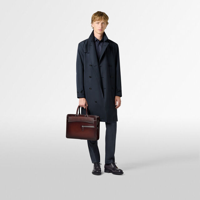 Un Jour Pocket Leather Briefcase, LEGNO BRUCIATO, hi-res 8