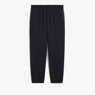 Stretch Wool Jogpants, MARINE, hi-res