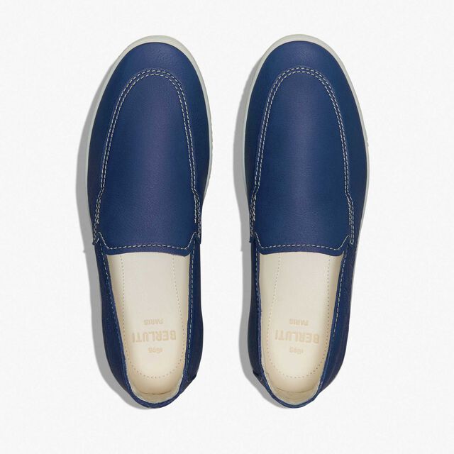 Eden Scritto Leather Loafer, BLU SHADOW, hi-res 4