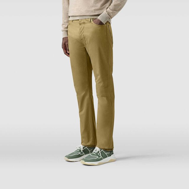 Slim Fit Garment Dye Jeans, GOLDEN BRONZE, hi-res 2