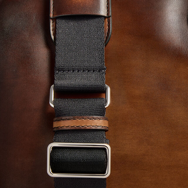 Jour Off GM Leather Travel Bag, CACAO INTENSO, hi-res 2
