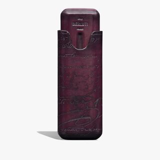 Scritto Leather Two-Cigar Case, GRAPES, hi-res