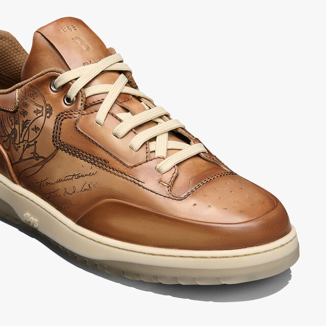 Playoff Scritto Venezia Calf Leather Sneaker, CACHEMIRE, hi-res 6