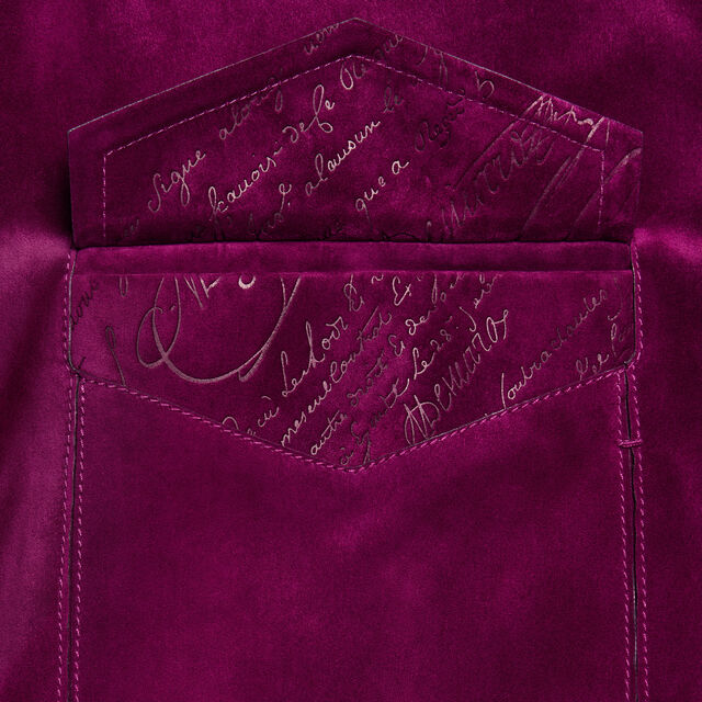 Suede Bomber, PURPLE FUSHIA, hi-res 7
