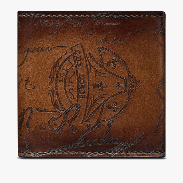 Origine Scritto Leather Coin Purse, CACAO INTENSO, hi-res 2