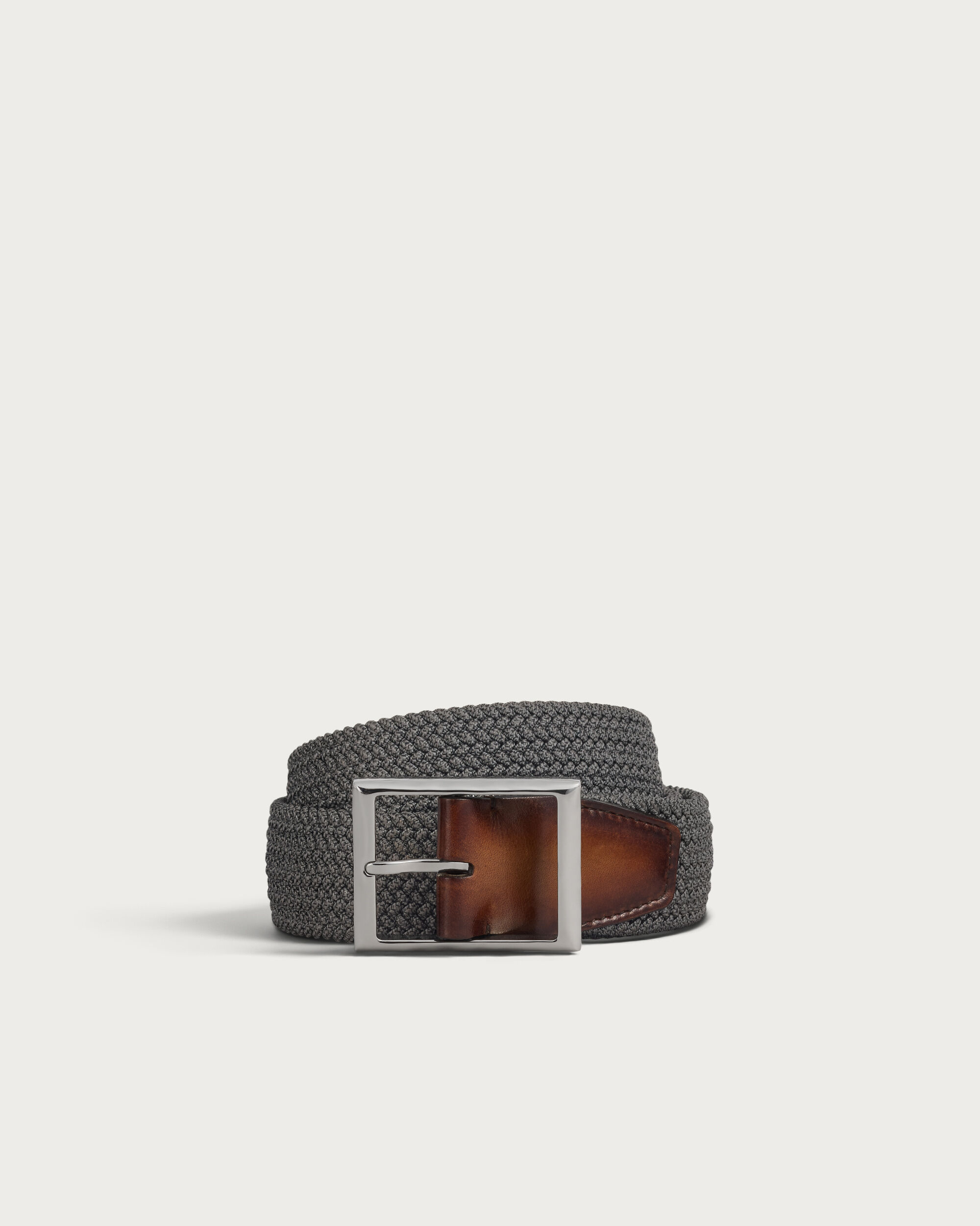 Classic Tressée Belt, Grey, hi-res