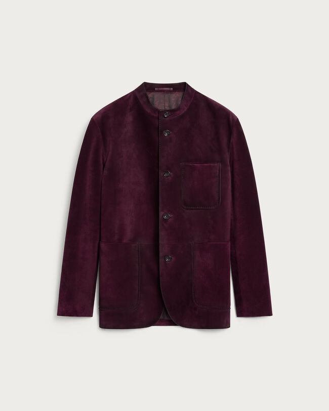 Patina Leather Forestière Jacket, Purple Grape, hi-res