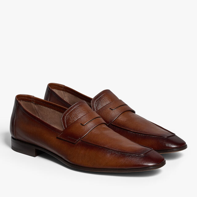 Lorenzo Kangaroo Leather Loafer, TABACCO, hi-res 4