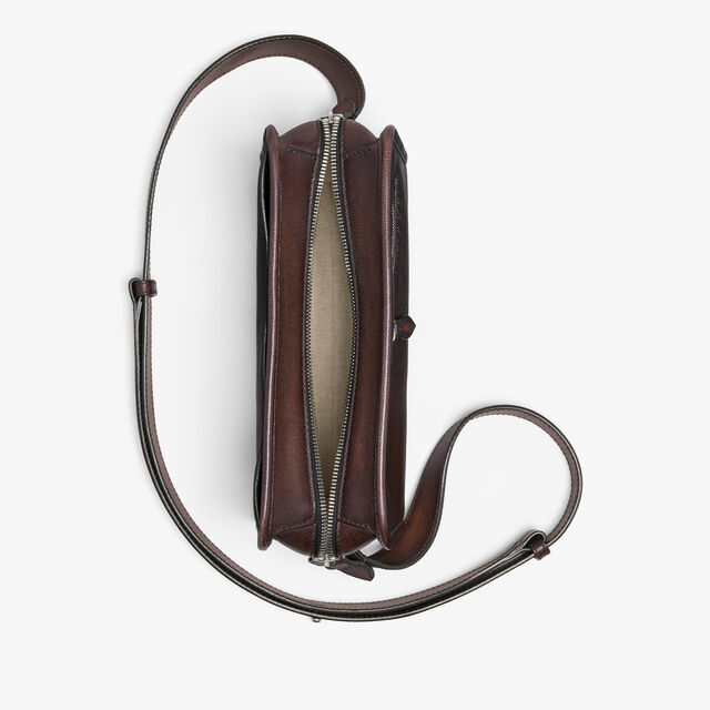 Journalier Scritto Leather Messenger, SOFT BROWN, hi-res 9
