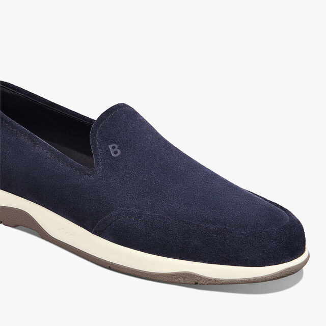 Echappée Suede Calf Loafer, BLU, hi-res 6