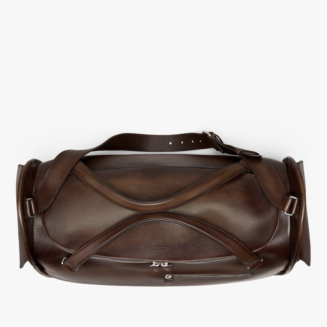Périple Weekender Travel Bag In Leather, SOFT BROWN, hi-res 8