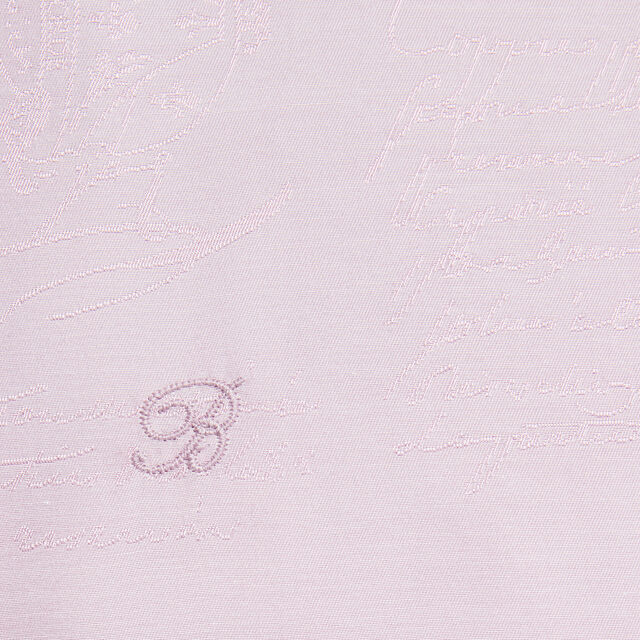 Cotton Silk Scritto Short-Sleeves Shirt, ANTIQUE ROSE, hi-res 4