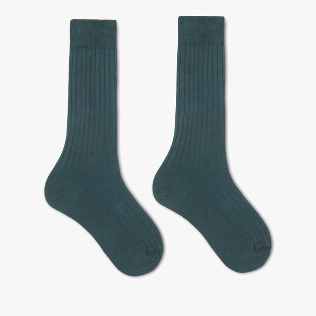 Cotton Ribbed Socks, SAND BEIGE, hi-res 2