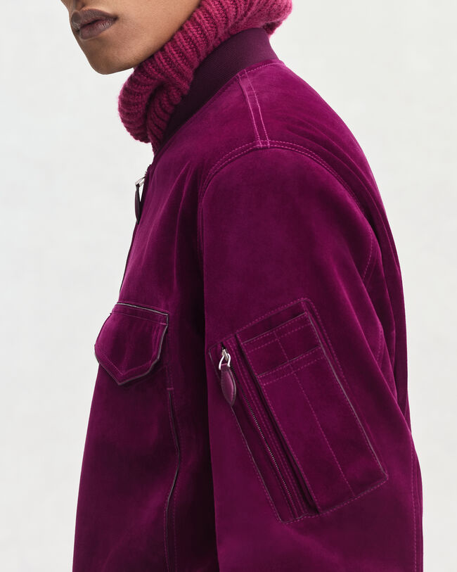 Bomber Jacket, Purple Fushia, hi-res