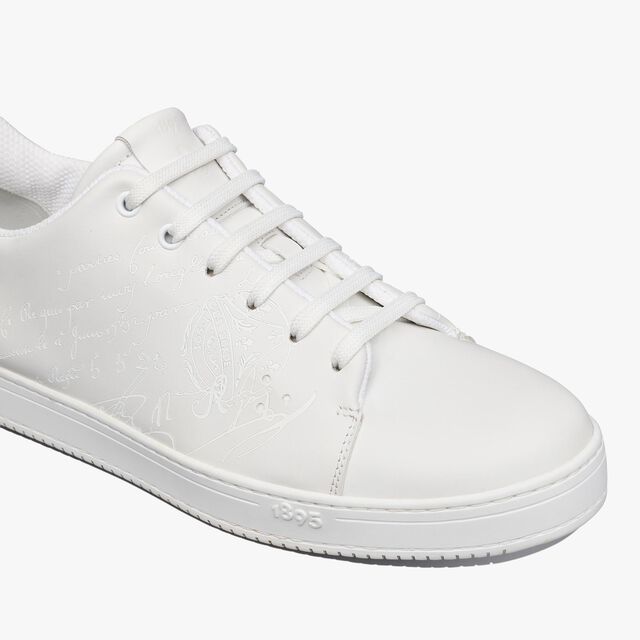 Sneaker Playtime En Cuir Scritto, FULL WHITE, hi-res 6