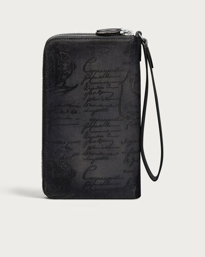 Tali Maxi Zipped Pouch, Nero Grigio, hi-res