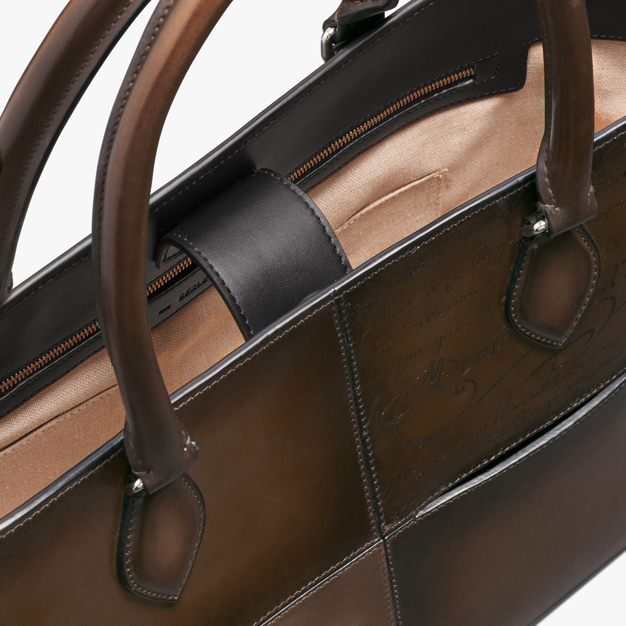 Japan Exclusive】Toujours Mini Scritto Leather Tote Bag | Berluti NG