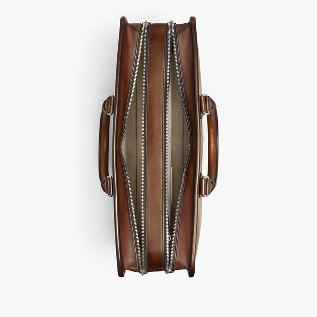 Deux Jours Leather Briefcase, CACAO INTENSO, hi-res 11