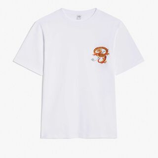 T-Shirt Broderie B Dragon, BLANC OPTIQUE, hi-res