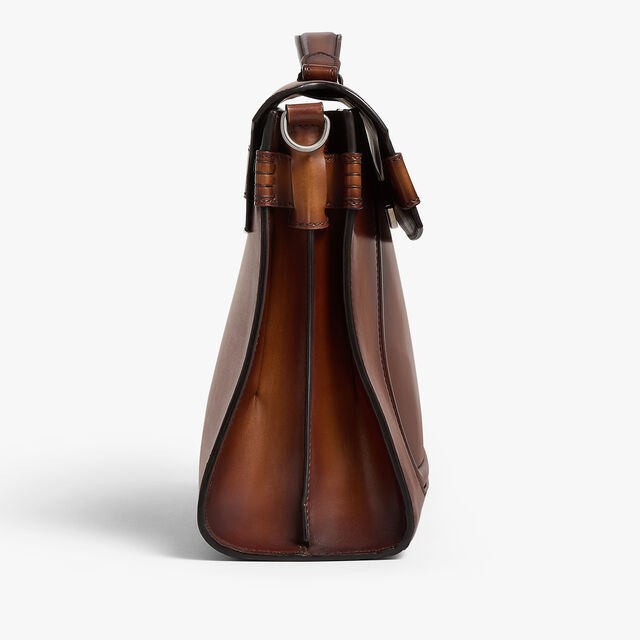 Andy Messenger Leather Briefcase, CACAO INTENSO, hi-res 5