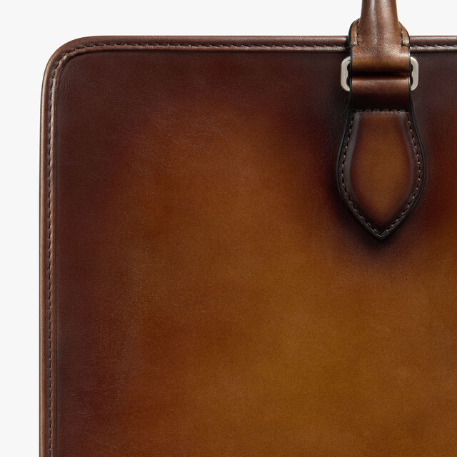 Deux Jours Leather Briefcase, CACAO INTENSO, hi-res 9