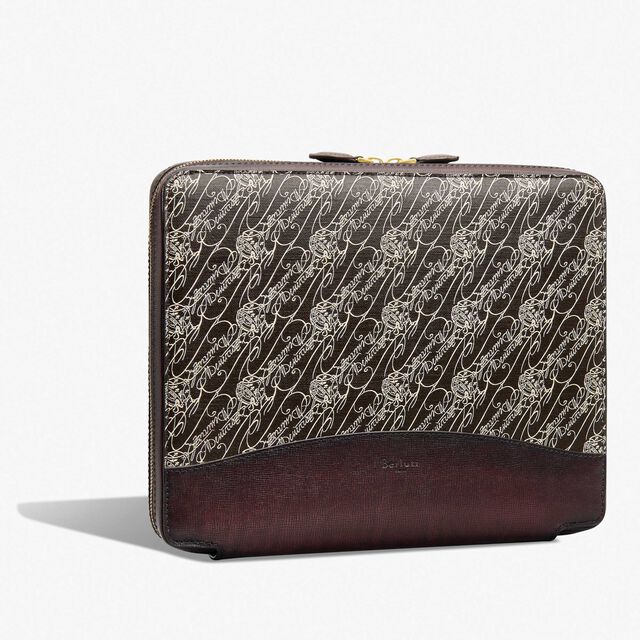 Étui De Voyage Toile Marbeuf Travel Pouch, DARK BROWN + MADURO, hi-res 3
