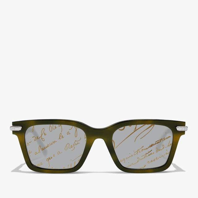 Radiant Acetate Sunglasses, KHAKI + SCRITTO GOLD, hi-res 1
