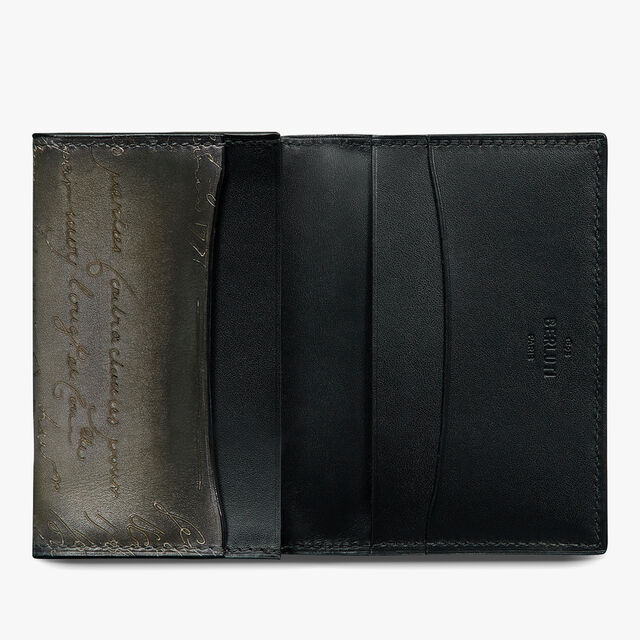 Imbuia Scritto Leather Card Holder, ELEPHANT GREY, hi-res 3