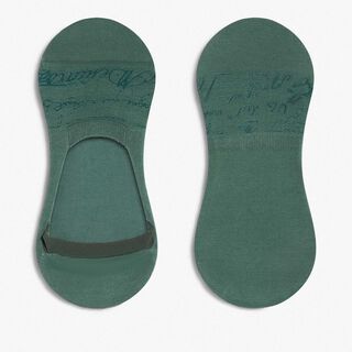 Shadow Cotton Ghost Socks, PETROL GREEN., hi-res