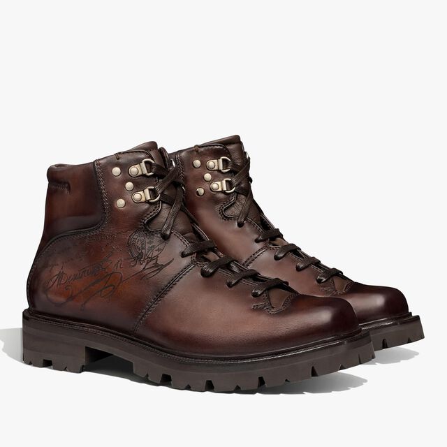 Brunico Leather Boot, MARRONE INTENSO, hi-res 2