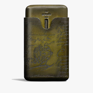 Cigar Case 4 Scritto Leather, NERO CAVIAR, hi-res