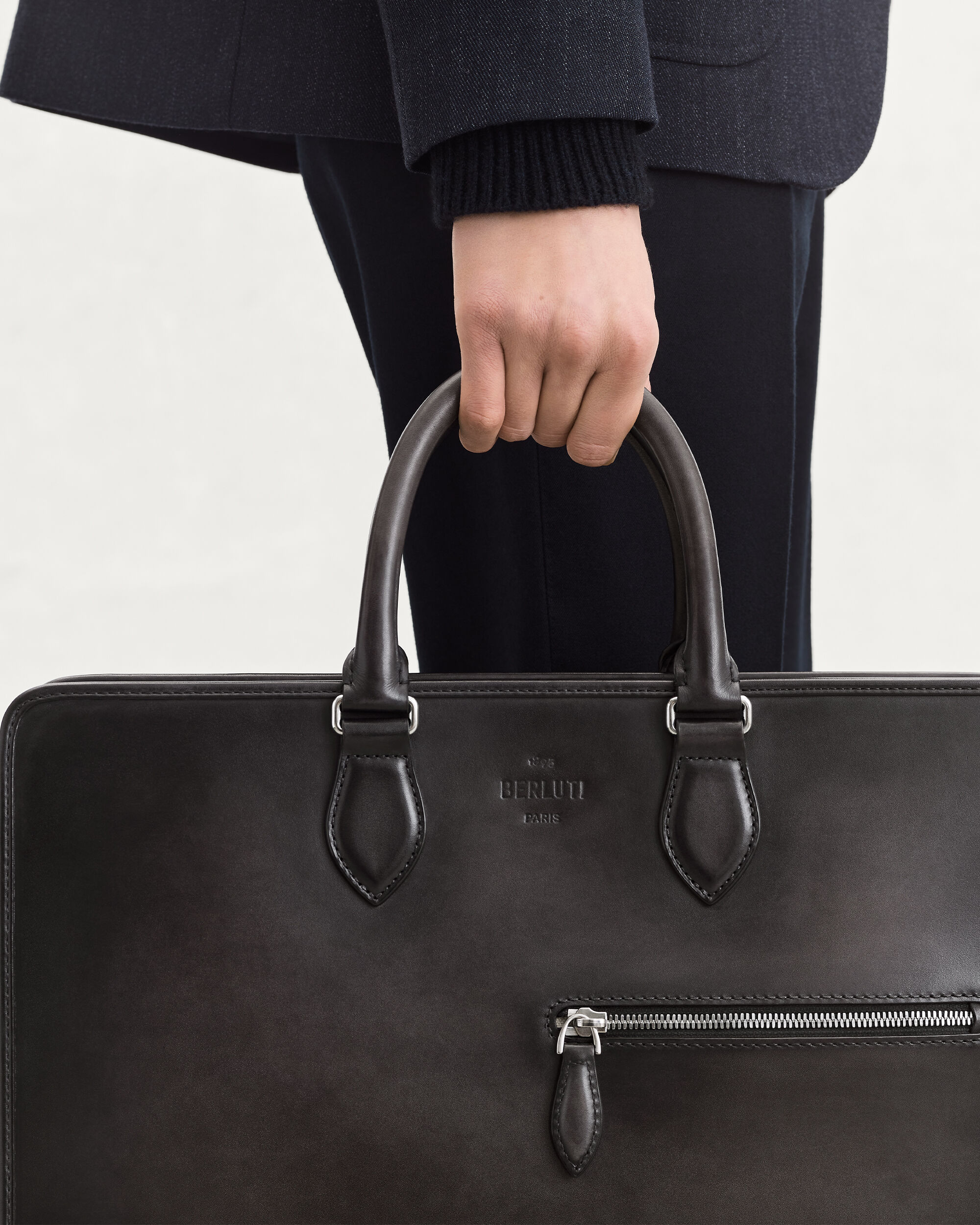 2 Jours Briefcase, Nero Grigio, hi-res