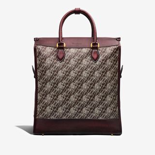 Sac À Dos Cartable En Toile Marbeuf, DARK BROWN + MADURO, hi-res