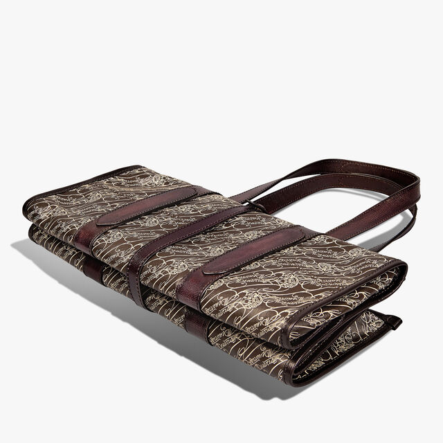 Cabas De Voyage Toile Marbeuf Tote Bag, DARK BROWN + MADURO, hi-res 10