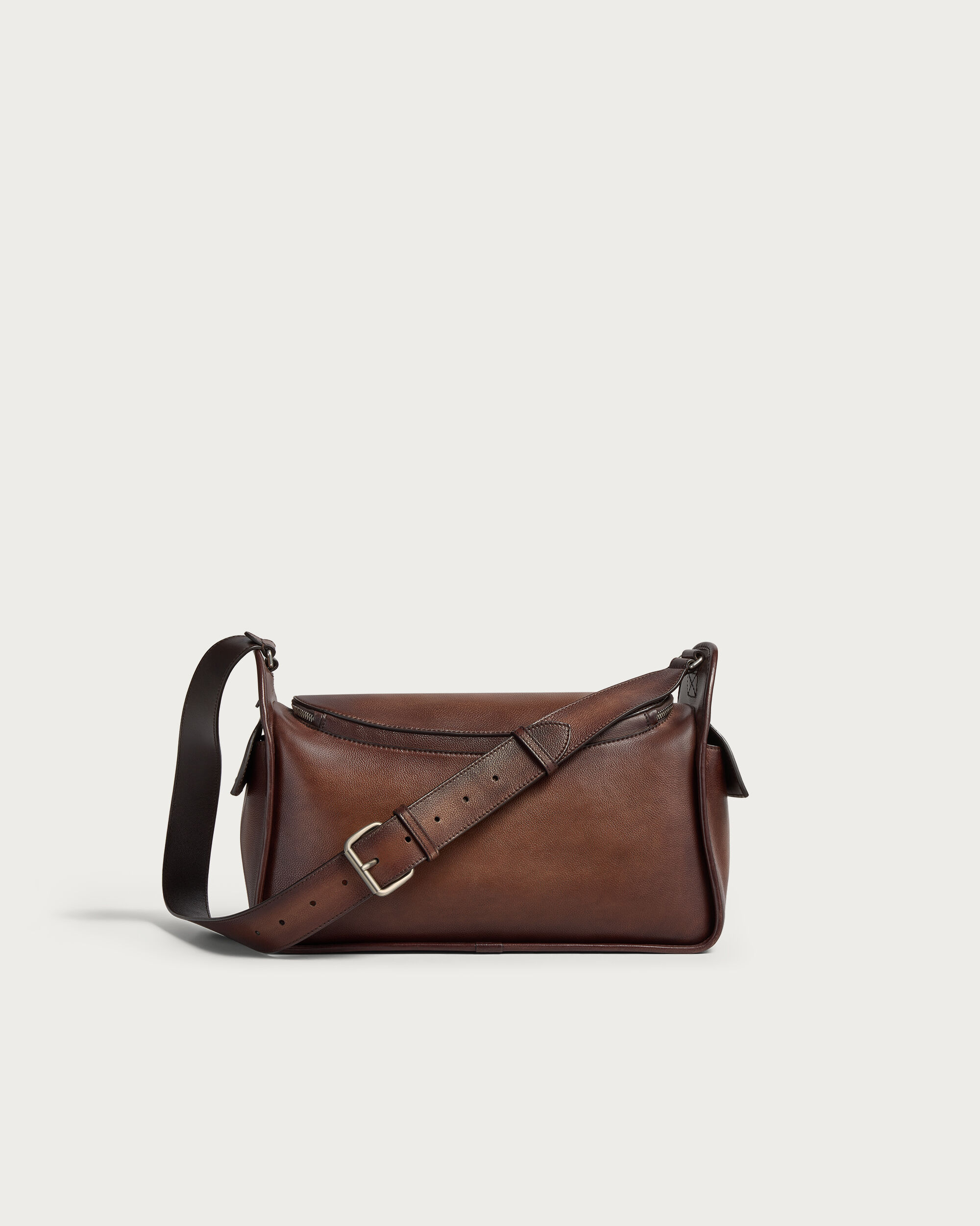 Périple Barrel Bag Messenger, Soft Brown, hi-res