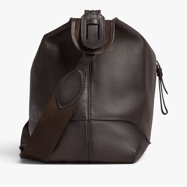 Un Jour Hobo In Leather, DARK BROWN, hi-res 4