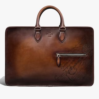 Trois Nuits Leather Briefcase