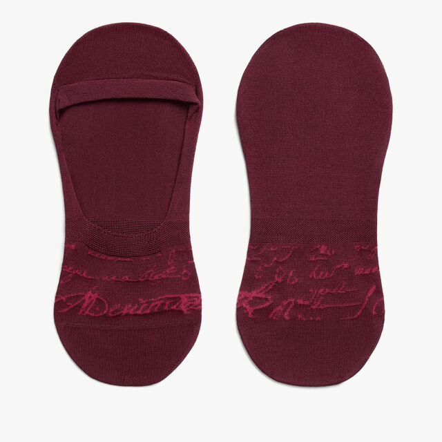 Shadow Cotton Ghost Socks, NERO BORDO, hi-res 1