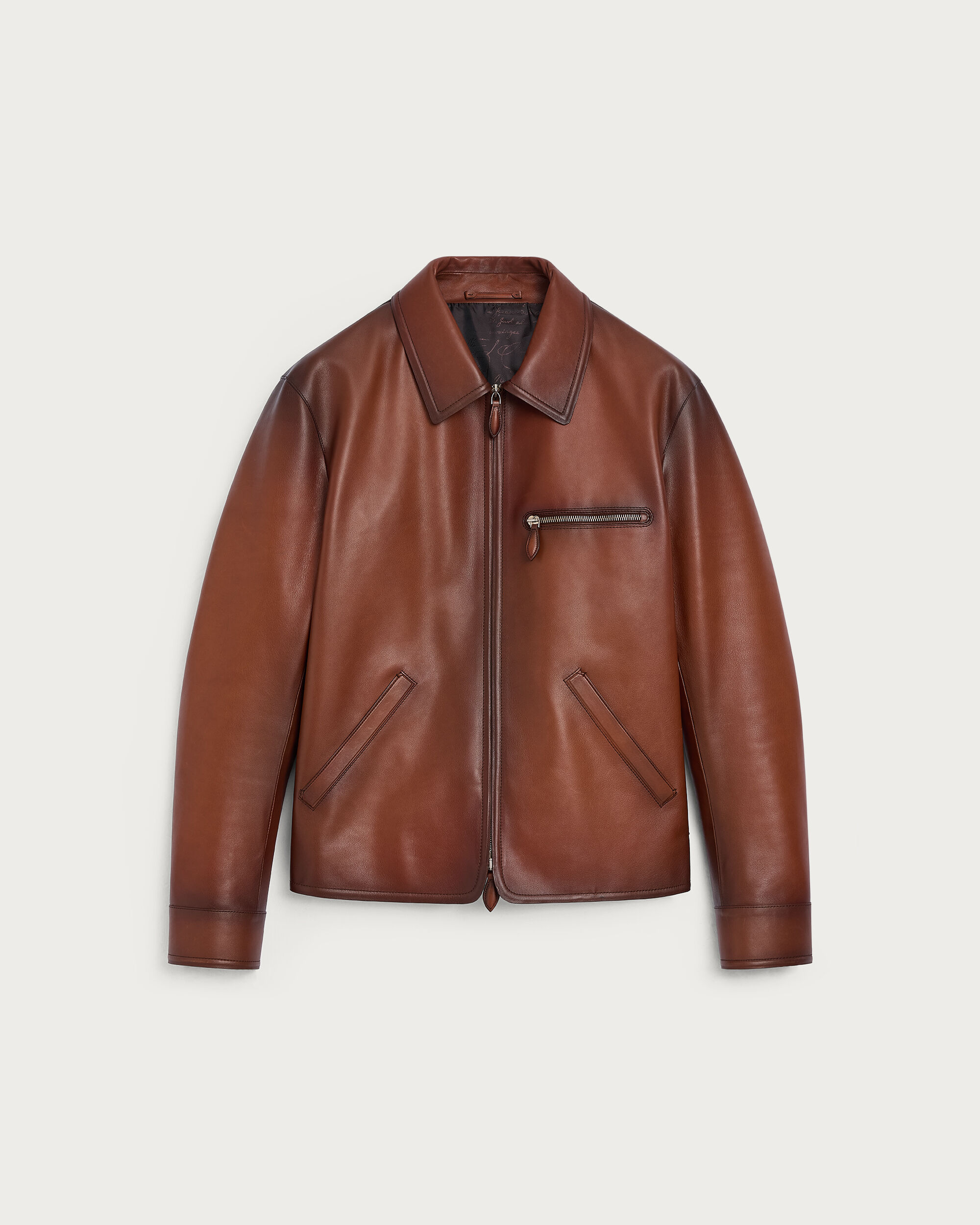 Leather Patina Un Jour Blouson, Cacao Intenso, hi-res