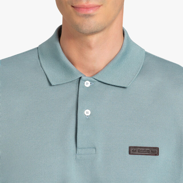 Polo With Leather Tag, ZENITH BLUE, hi-res 5