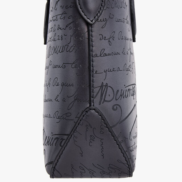 Toujours Gulliver Scritto Leather Messenger, LIGHT ALUMINIO, hi-res 8