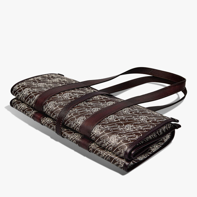 Cabas De Voyage Toile Marbeuf Tote Bag, DARK BROWN + MADURO, hi-res 9