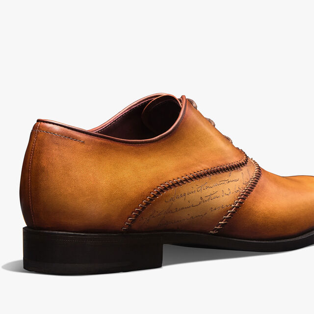 Rapiécé-Reprisé Scritto Leather Oxford, ICE GOLD, hi-res 5