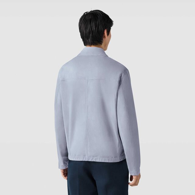 Suede Overshirt, PALE BLUE, hi-res 3