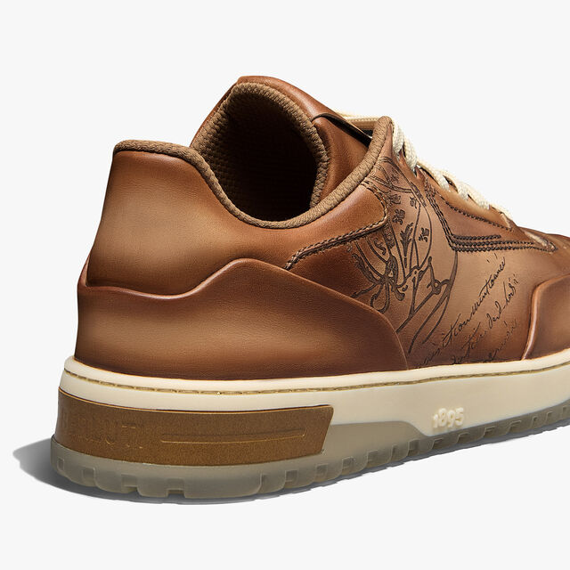 Playoff Scritto Venezia Calf Leather Sneaker, CACHEMIRE, hi-res 5