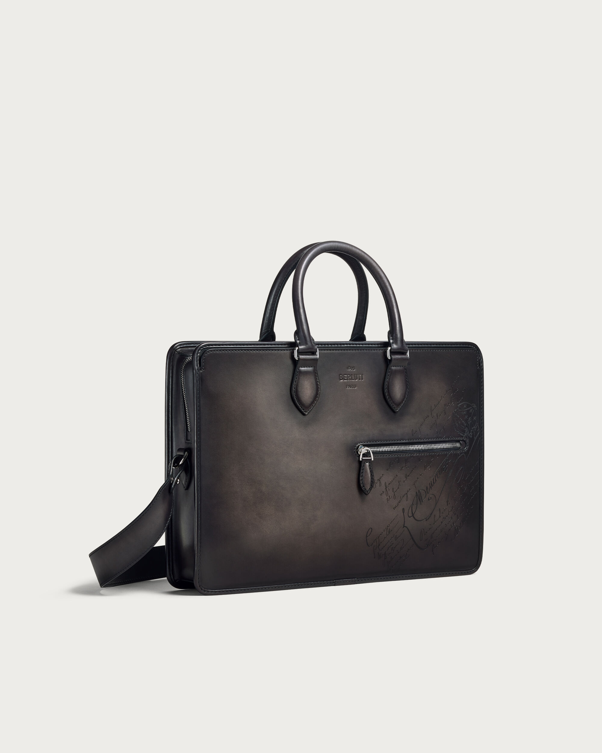 1 Jour Briefcase, Nero Grigio, hi-res