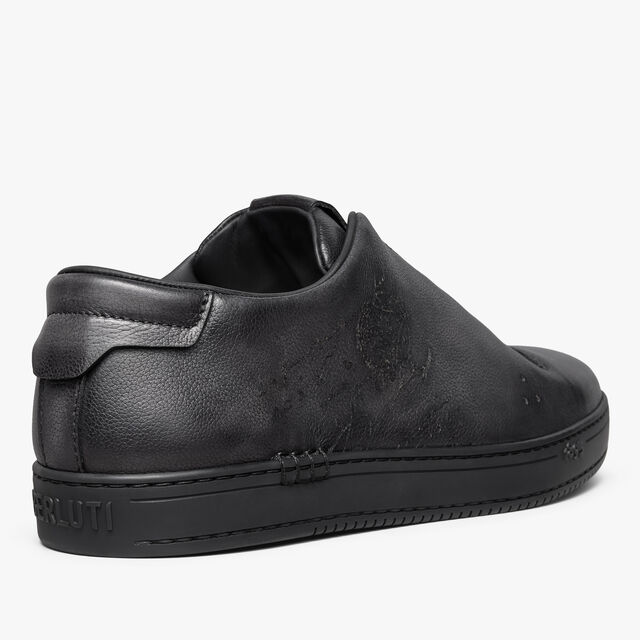 Playtime Scritto Venezia Softy Calf Leather Sneaker Slip-On, NERO GRIGIO, hi-res 5