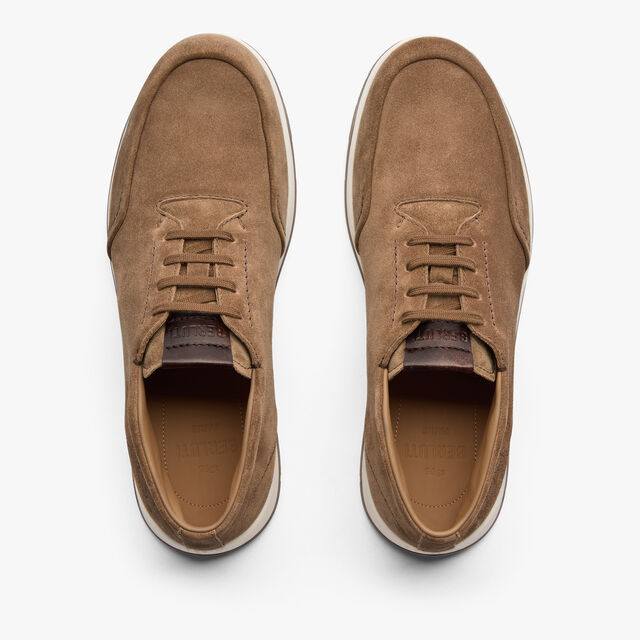 Echappee Scritto Suede Calf Derby, BEIGE, hi-res 3